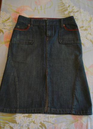 Крутая джинсовая юбка