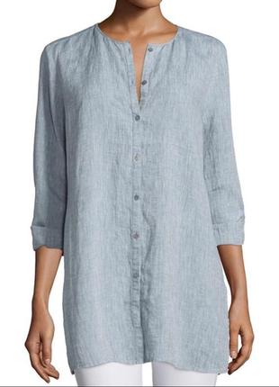 Eileen fisher жакет блузон натуральный органический лён 46 48