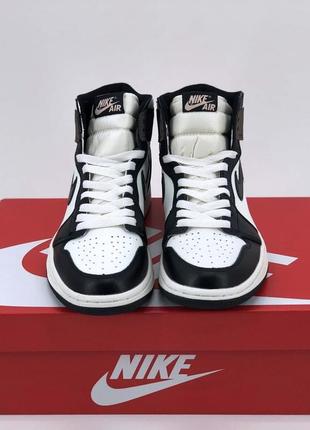 🔥кроссовки мужские женские nike air jordan 1 grey/brown кросівки чоловічі жіночі2 фото