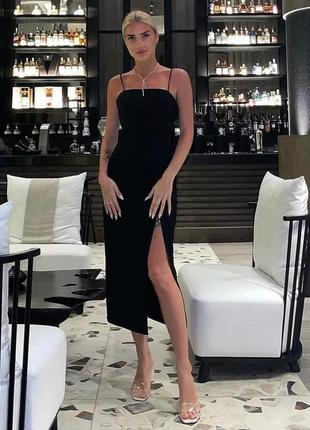 Чорне плаття футляр zara
