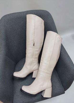 Шикарні чоботи maria #2 💕 натуральна шкіра замш осінь зима / шикарные сапоги мария натуральная кожа очень зима1 фото