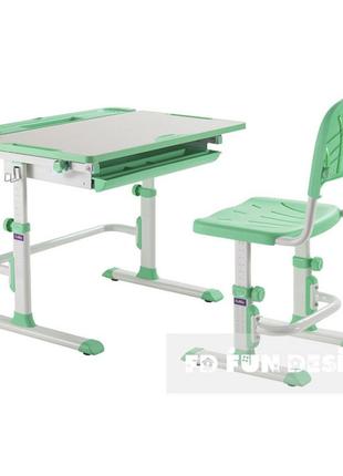 Комплект парта + стул трансформеры cubby disa green