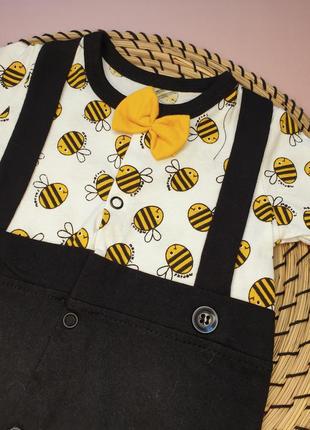 Пісочник для хлопчика чорно-жовтий бджілка, песочник на мальчика черно-желтый пчелка2 фото