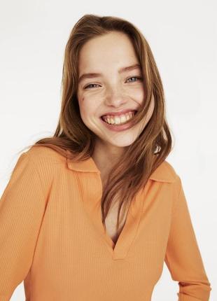 H&m кроп топ з довгим рукавом