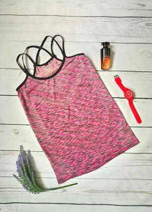 Яркая стильная спортивная майка топ workout р. м l