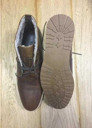 Ботинки asos desert boots in tan leather 3