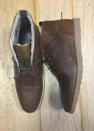 Ботинки asos desert boots in tan leather 2