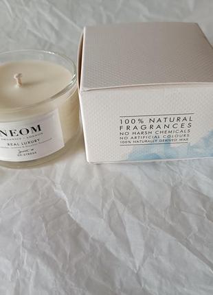 Neom real luxury scented candle ароматическая свеча, 75 гр.