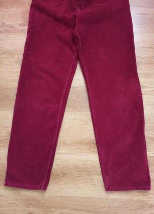 Ретро джинсы вишневого цвета jordache размер 33 / 325 фото
