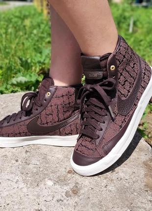 Кросівки nike blazer mid vntg'77 velvet brown (da4299-200) оригінал!