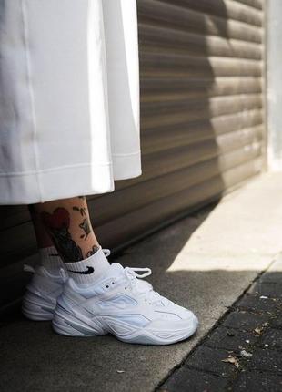 Жіночі nike m2k tekno triple white преміум якість🤍