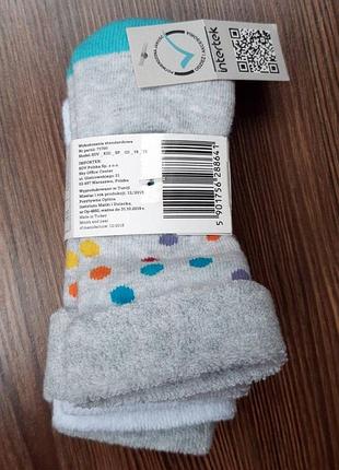 Шкарпетки махрові польща на розмір 6-12 місяців (3 шт)2 фото