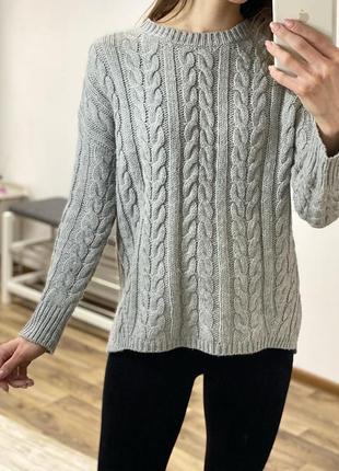Сірий світер, светр, серый свитер2 фото