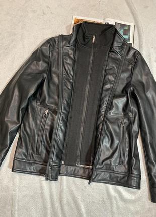 Calvin klein стильная демисезонная куртка из  искусственной кожи, оригинал из usa6 фото