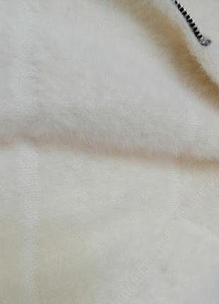 Тепла кофта кардиган альпака з невеликою дірочкою порвали вішалкою  тёплая кофта кардиган альпака с5 фото