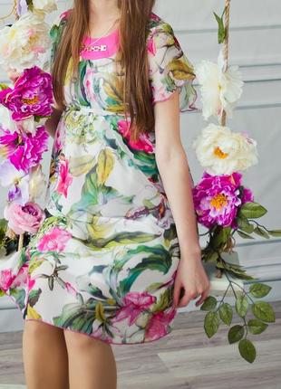 Святкова літня сукня, плаття для вагітних xs s dianora