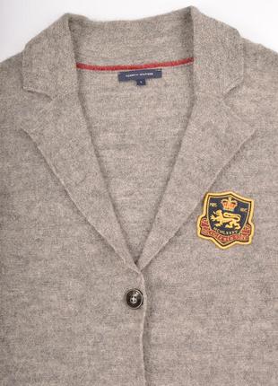 Вовняний кардиган светр tommy hilfiger mcmlxxxv wool cardigan gray2 фото