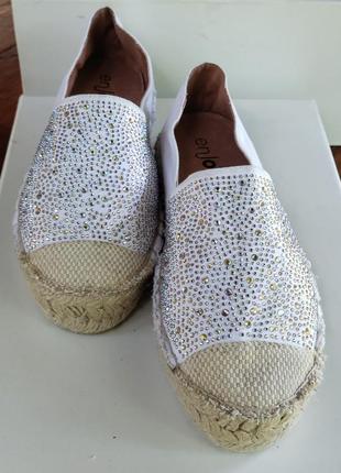 Еспадрільї білі італія р 39 ц 1400 гр🌴🌴🌴