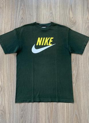 Мужская винтажная олдскул хлопковая футболка с принтом nike vintage