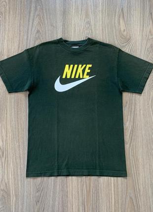 Мужская винтажная олдскул хлопковая футболка с принтом nike vintage