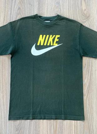 Мужская винтажная олдскул хлопковая футболка с принтом nike vintage2 фото