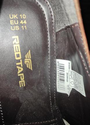 Нові шкіряні туфлі від бренду redtape vacheta broun 43 розмір10 фото