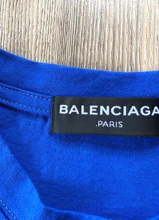 Мужская оверсайз хлопковая футболка с карманом balenciaga europe 20186 фото