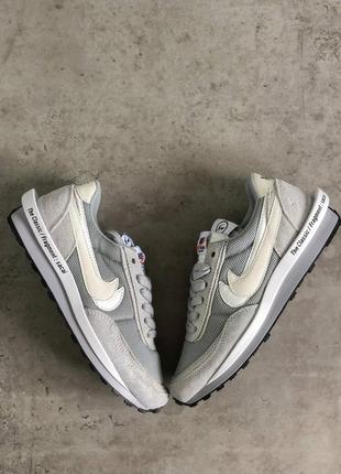 Кросівки жіночі nike ld waffle sf sacai fragment grey/кросівки жіночі найк лд сакаї7 фото