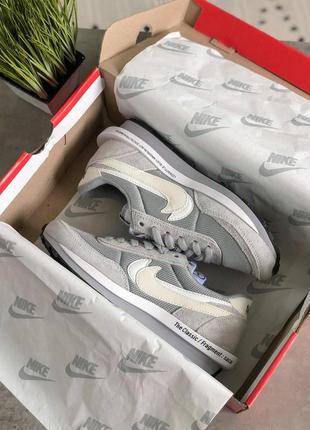 Кросівки жіночі nike ld waffle sf sacai fragment grey/кросівки жіночі найк лд сакаї10 фото