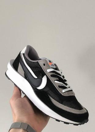 Кросівки жіночі nike ld waffle sacai black/кросівки жіночі найк лд сакаї