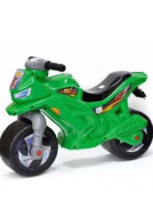 Km501b3-зелений мотоцикл детский орион 2-х колесный с сигналом зеленый