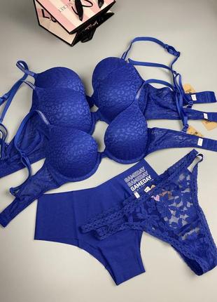 Комплект victoria's secret pink 32b, 34b,c, 36b+ s з камінчиками