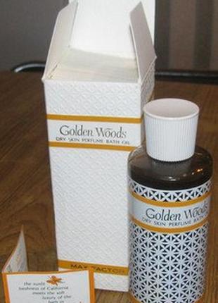 Парфюмерное масло для ванн max factor golden woods для сухой кожи1 фото