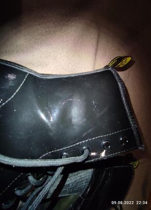 Dr.martens сапоги на каблуке лак кожа