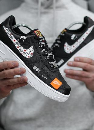 nike air force 1 low just do it black white 2 2150 100208278