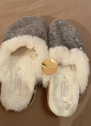 Капці accessorize розмір м-38,39 та розмір l 39-40 абсолютно нові теплі
