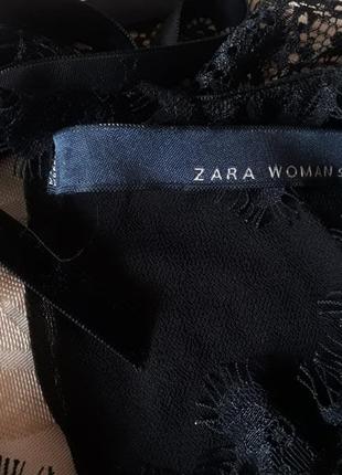 Эксклюзивное платье zara woman studio, велюр и кружева, состояние нового4 фото