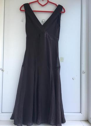 Нарядное шелковое платье сарафан, натуральный шёлк ted baker4 фото