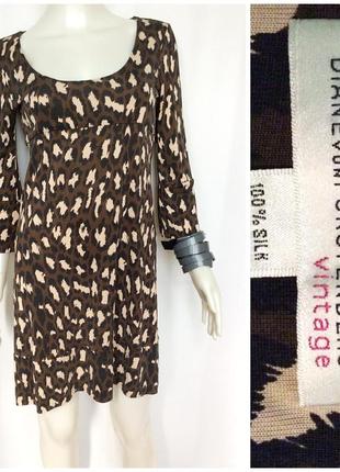 Diane von furstenberg шёлковое платье