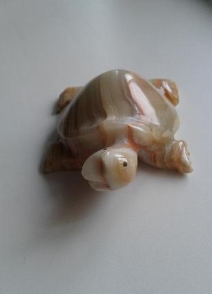 Фігурка черепаха з натурального каменю оніксу 10,5*8*4,5 см7 фото
