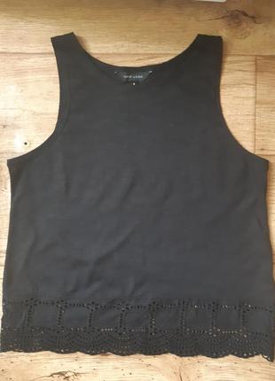 Відмінна трикотажна блуза з обробкою з мережива лляного