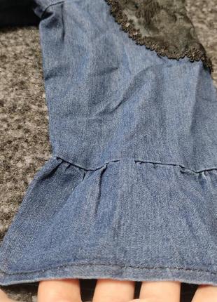 Платье джинс+ремень джинс м в наличии10 фото