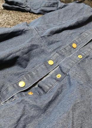 Платье джинс+ремень джинс м в наличии8 фото