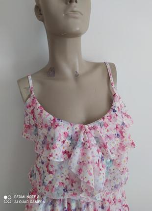 Сарафан літня сукня в квітковий принт розмір m-l2 фото