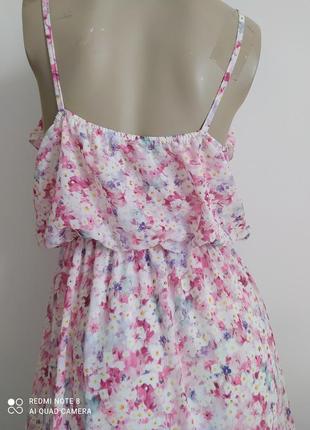 Сарафан літня сукня в квітковий принт розмір m-l5 фото