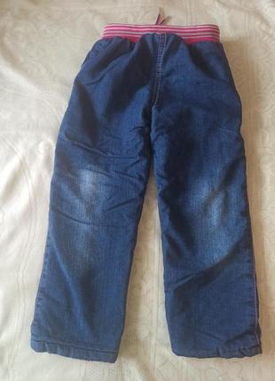 Теплые штаны джинсы на меху 3г2 фото