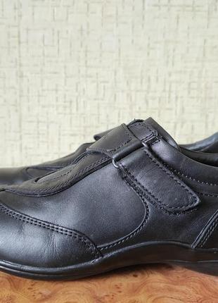 Демисезонные кожаные туфли на лиаучке geox7 фото