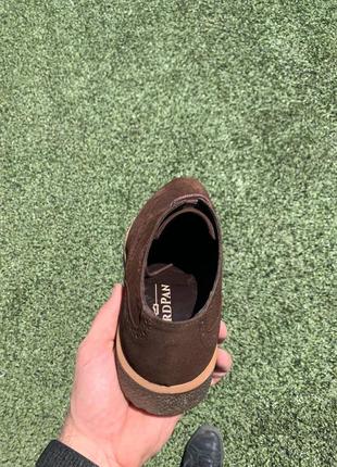 Туфлі чоловічі коричневі замшеві6 фото