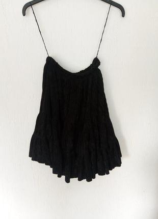 Нарядная вечерняя пышная юбка черная2 фото