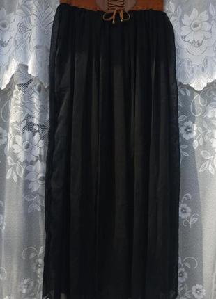 Шикарная юбка в пол.1 фото